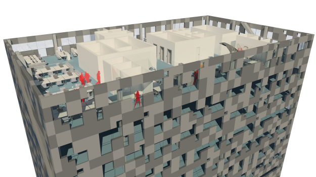 Pixel Facade 14. floor
