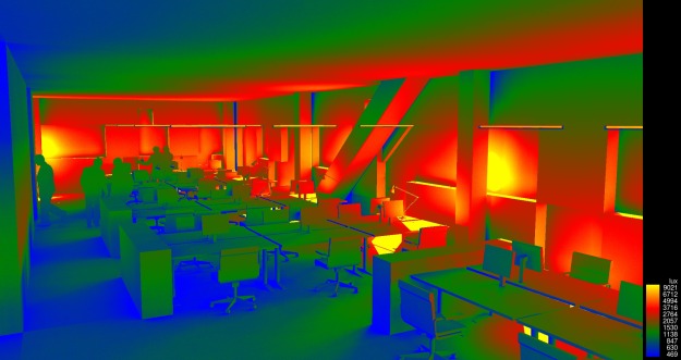 14. floor illuminance analysis render